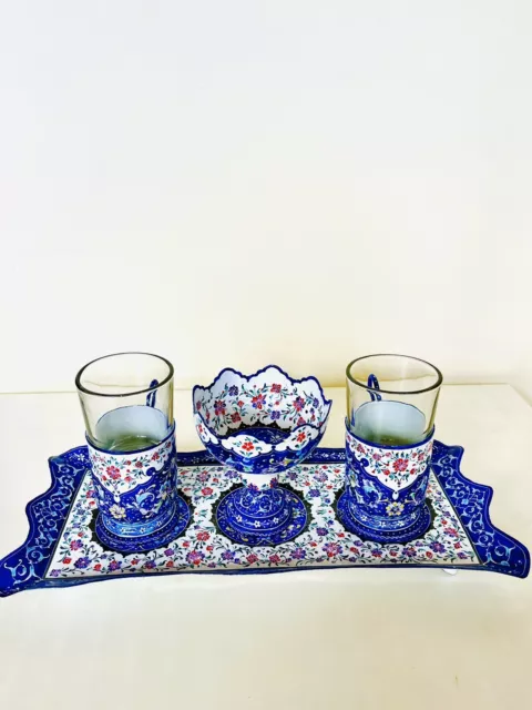 Persian Minakari Tea Set