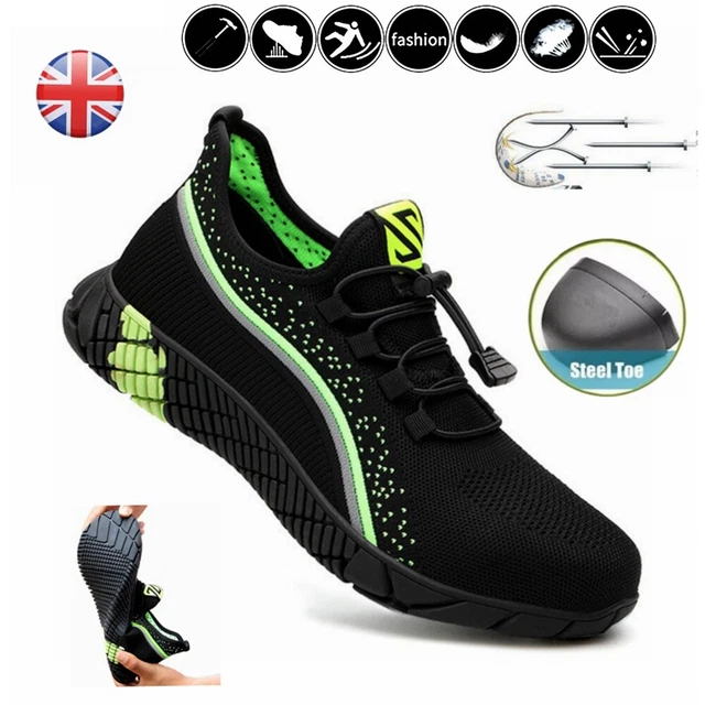 STEEL TOE CAP Safety Shoes Work Trainers Mens Womens Work Boot Shoes ...