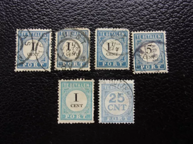 PAYS-BAS - timbre yvert/tellier taxe n° 3 4 6 14 24 obl (A68)