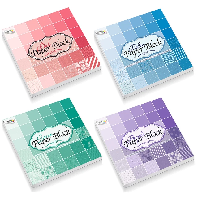 PAPER BLOCK DESIGN Pads 15 x 15 Scrapbooking Card Stock Paper Craft