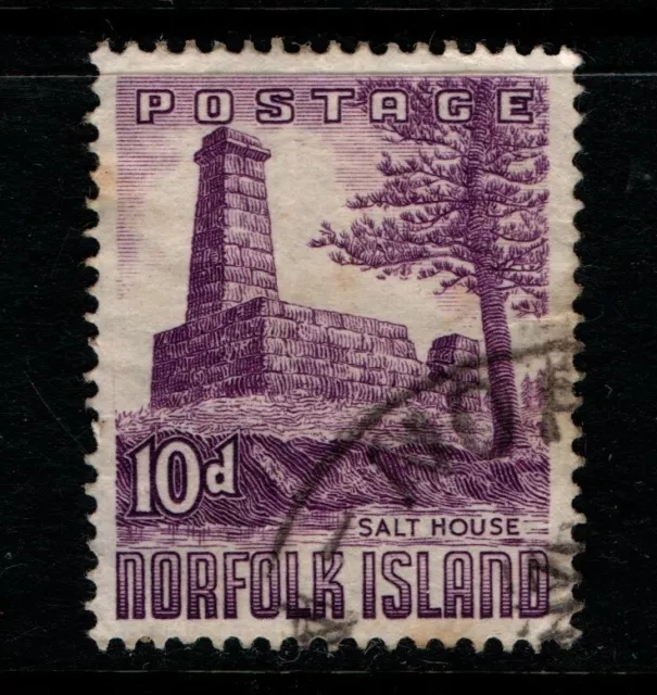 Norfolk Island 1953 10d Salt House SG 17 Used