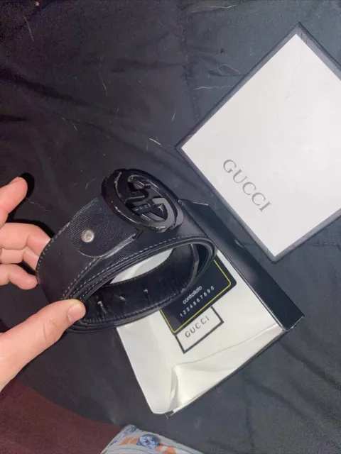 Gucci Authentic Men Belt Classic Black