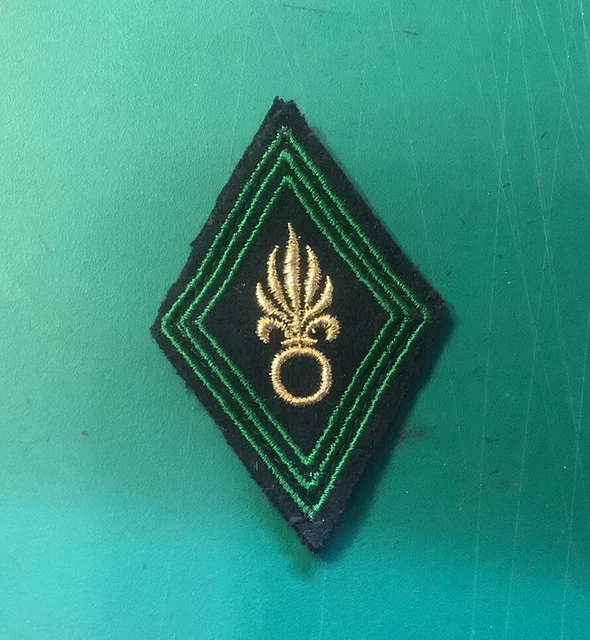 Insigne Losange Tissu 5e RD Rgt Dragons - Patch Cavalerie ABC Modèle 1945