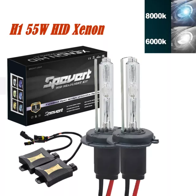 2PCS D2H Bulbs Xenon Lamp HID Headlight Conversion Kit 55W 6000K White USA  
