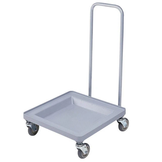 Cambro CDR2020H151 Camdollies Soft Gray Dish Rack Dolly w/ Handle
