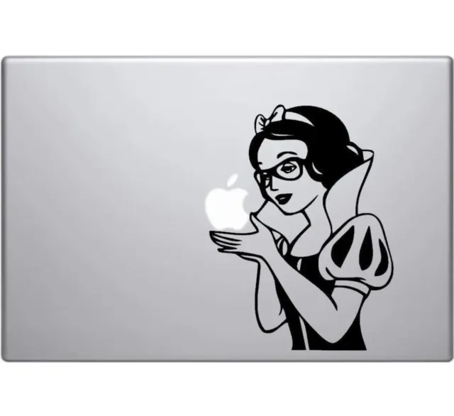 Snow White Geek Vinyl Decal Sticker Skin for Apple MacBook Pro Air Mac 13"