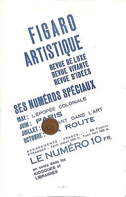 Figaro Artistique / Publicite 1931