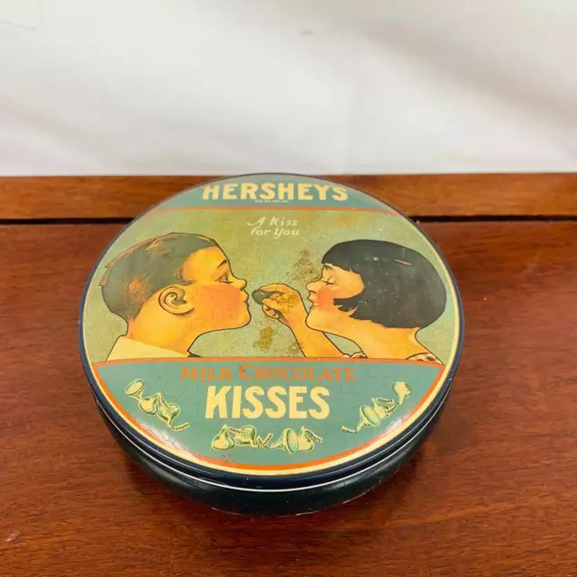 Vintage 1982 Hershey’s Kiss Tin Made in England