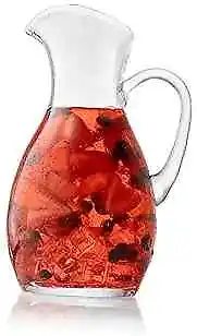 Pitcher Carafe, Crystal Glass Water Pitcher Carafe with Handle, 65oz, Made in