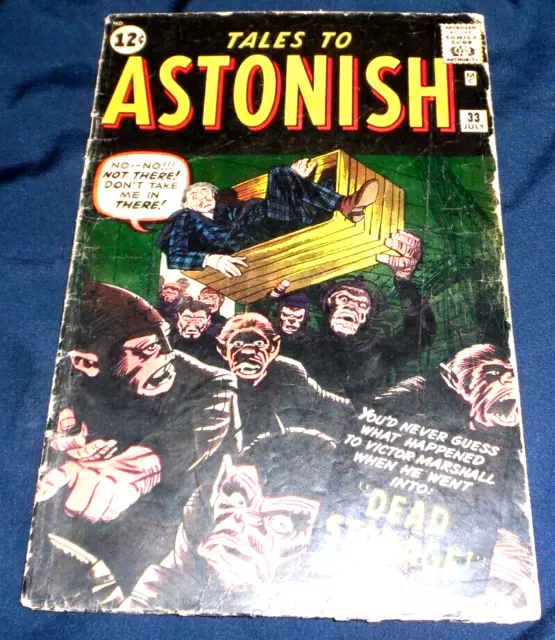 Tales To Astonish #33, Classic Silver Age 1962, Ditko & Kirby Art, Pence, Uk