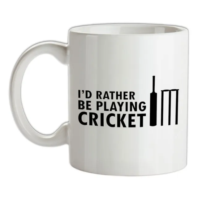 I'D Rather Ser Juego Cricket - Taza de Cerámica - Reproductor Juego Amor Cenizas