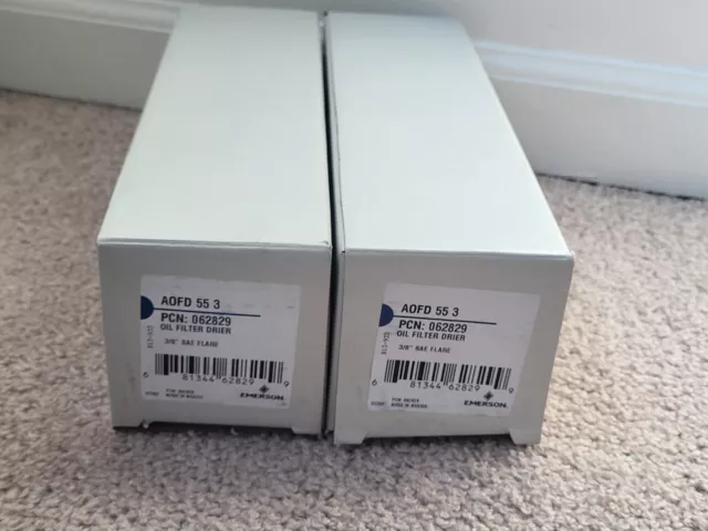 2 count Emerson Oil Filter Driers 062829 AOFD 55-3 * NEW NIB