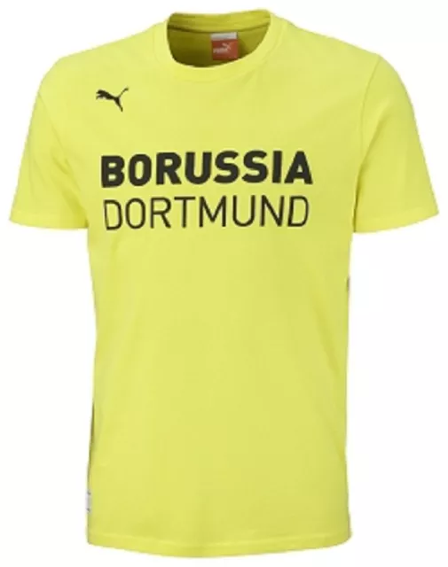 PUMA Kinder T-Shirt BVB Graphic Gelb Tee TShirt Shirt Borussia Dortmund NEU