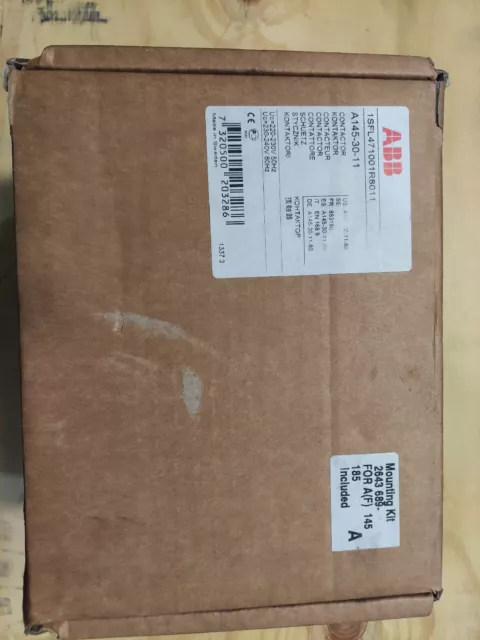 ABB  A145- 30,  3 Pole 230 Amp General Purpose Contactor  600V 3 Ph