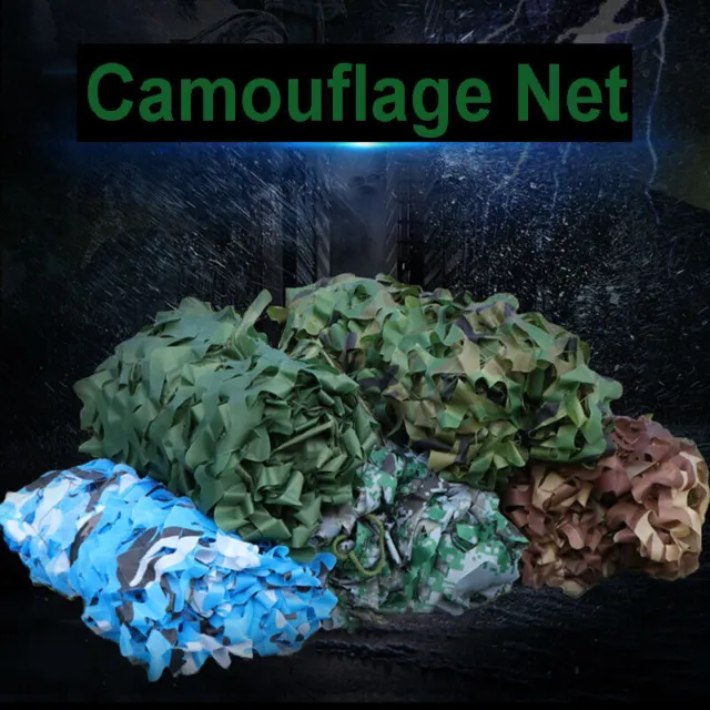 Woodland Camouflage Netting Military Army Camo Hunting Shooting Hide Cover Net