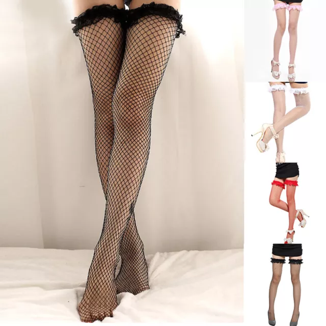 Lady's Lace Top Stay Up Thigh-High Stockings Sexy Pantyhose Socks For Women Long