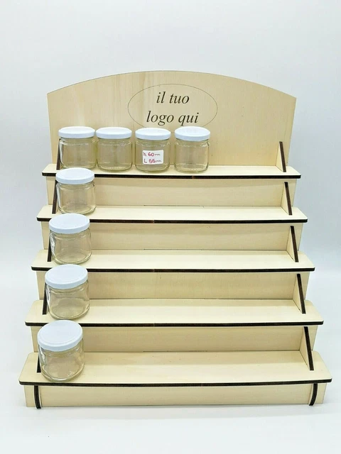 Espositore A Gradini In Legno - 4 Livelli, 38x37x27cm, Per Cupcake E Decorazioni - Foto 14