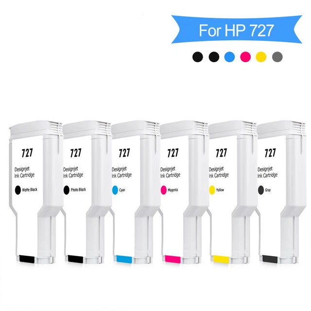 12pc Compatible Ink Cartridge For HP 727 T920/930/1500 T1530 T2500 T2530 Printer