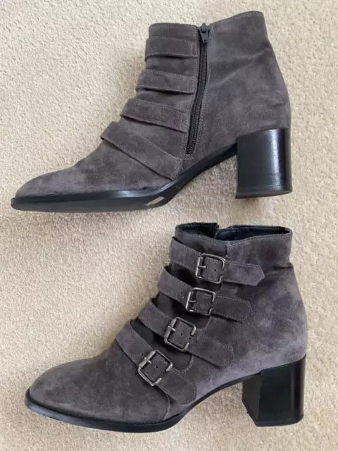 MINT VELVET SUEDE Elyse Stud Pointed Boots Size 7 10.00 PicClick UK