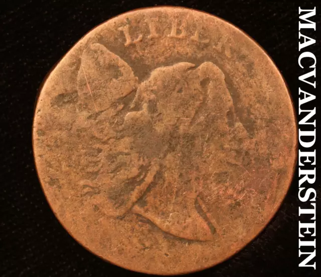 1795 Flowing Hair Large Cent - Lettered Edge ; Counter-stamped "HOWES" - #H5751