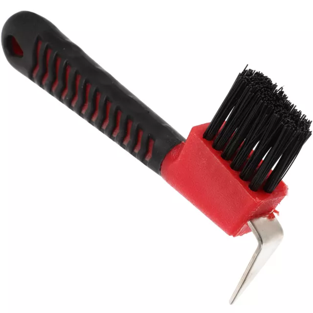1 pieza Hufpick con cepillo - herramienta de cuidado y limpieza de caballos