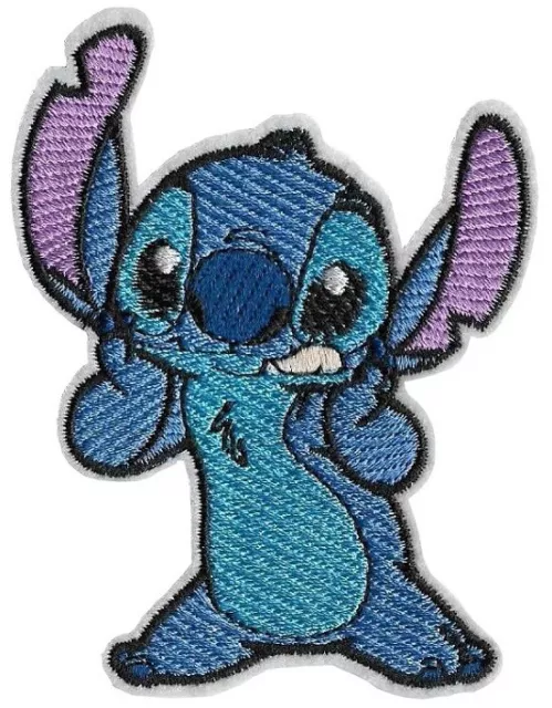 Lilo and Stitch Stitch and Angel Hug Love Embroidered Iron On