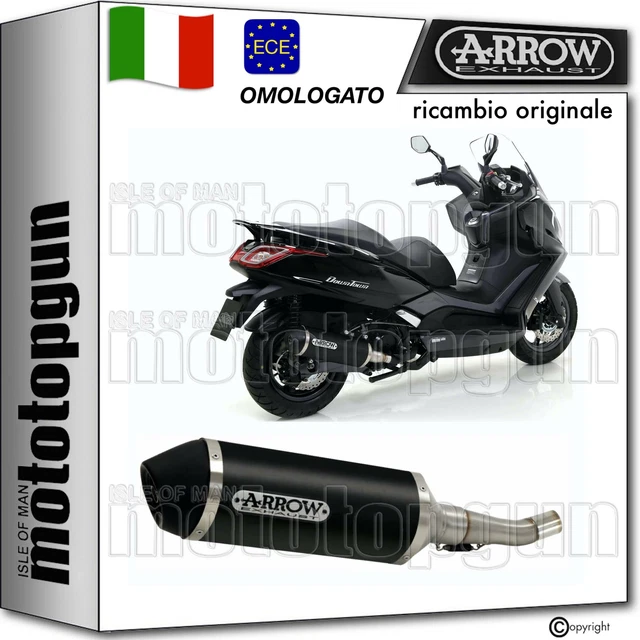 Arrow Scarico Nocat Omologato Urban Alluminio Nero Kymco Downtown 350 I 2017 17