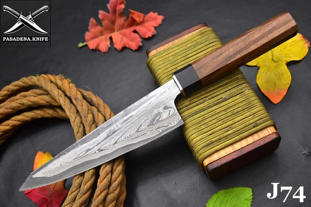 Custom 13.0"OAL San Mai Damascus Steel Chef Knife Handmade,Walnut Handle (J74)