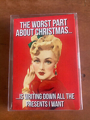 Worst Part…  Box of 12 Humorous  Funny Nobleworks Christmas Cards
