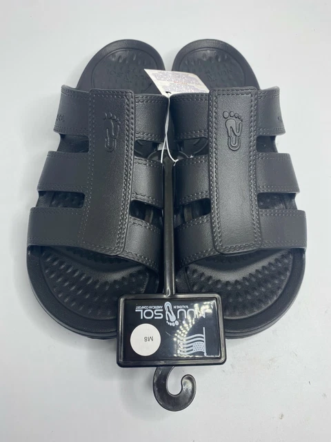 Nuusol Stanley Men's Size 8 Slides Eclipse Black Made In The USA 2