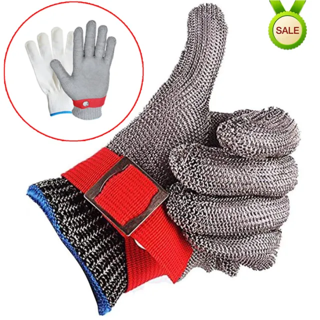 Kettenhandschuh Edelstahl Stechschutzhandschuhe Sicherheits-Handschuh