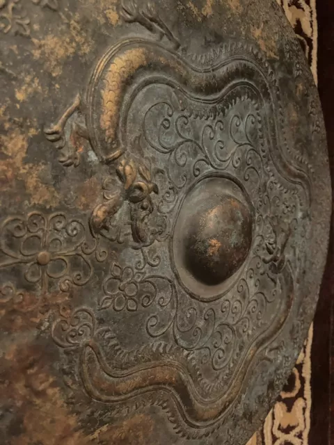 Gorgeous Naga Bronze Gong Drum From the 19 Century - Museum Surviving Artifact