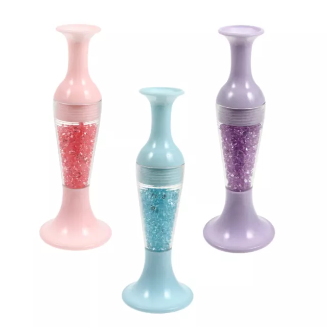 3 Pcs Plastic Vase Diamond Pen Self- Stick Drill Pens No Wax Needed