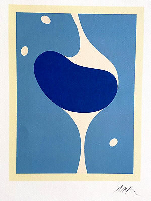 Jean Arp Litografía 1987 ( Josef Albers Le Corbusier Man Ray Mondrian Duchamp)