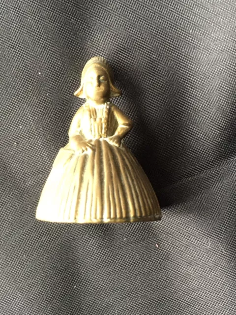 VINTAGE SOLID BRASS Dutch Lady Bell Desk Ornament Figurine £62.00 -  PicClick UK