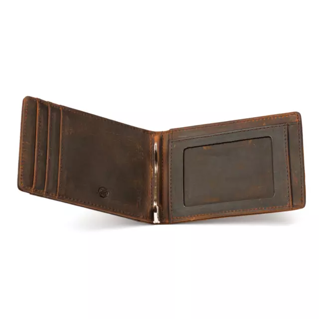 Men Airtag Wallet Genuine Leather Credit Card Money Airtag Holder Air Tag Case 2