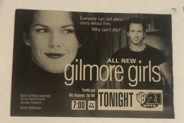 Gilmore Girls Tv Guide Print Ad Lauren Graham Scott Patterson TPA12