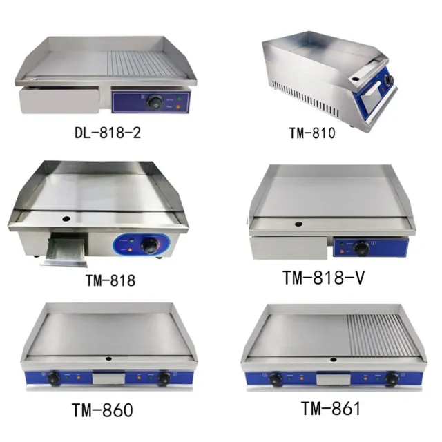 Commercial Electric Griddle Kitchen Hot plate Countertop Plancha BBQ Grill Bacon