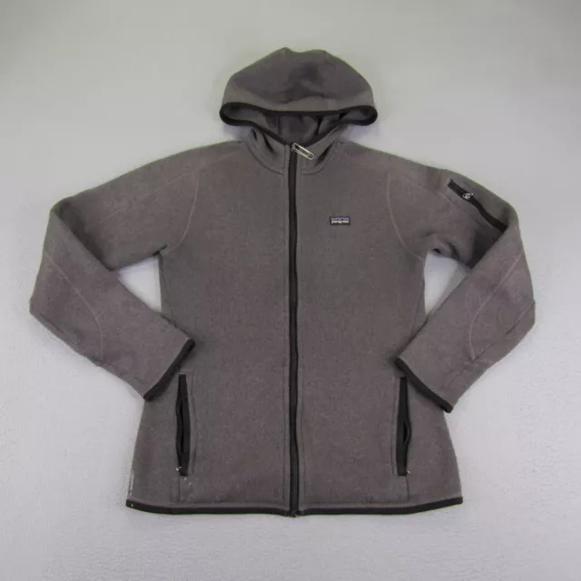 Patagonia Better Sweater Womens Medium Gray Hoodie Hooded Full Zip Fleece Jacket