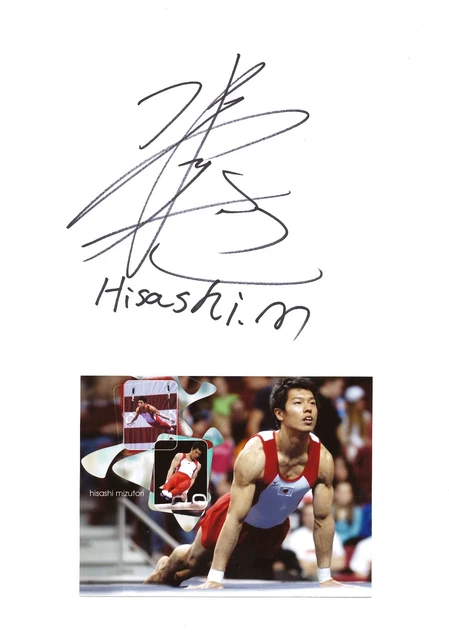 Hisashi Mizutori  Japan  Turnen 1.OS 2004  Karte  original signiert WL 340700