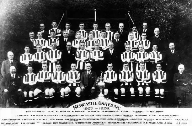 Newcastle United team group from the 1927-1928 Old Photo