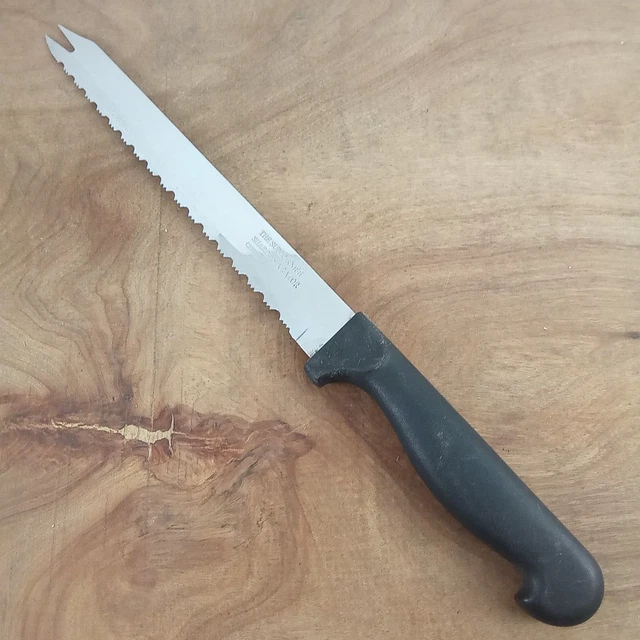 THE SUPER KNIFE Surgical Stainless Serrated Bread Slicing Knife Forked