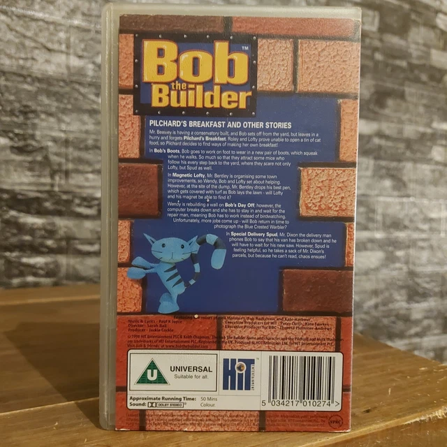 BOB THE BUILDER Pilchards Breakfast And Other Stories Vhs Tape Video ...