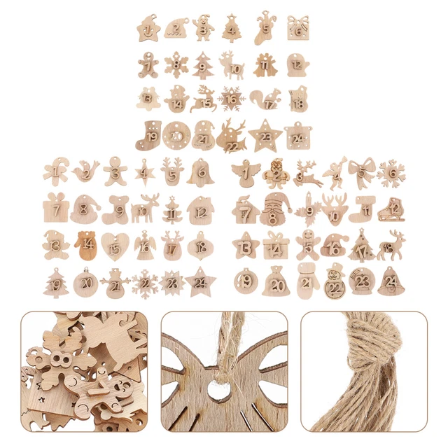 Kit De 20 Figurines En Bois Brut à Peindre - Pour Enfants Dès 3 Ans, DIY, Pyrogravure, Montessori