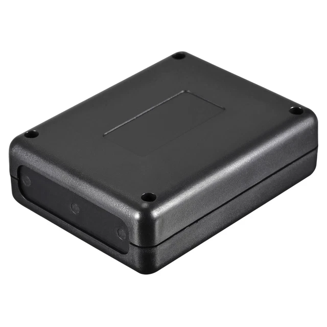Waterproof socket 90x70x28mm ABS for electrical projects black, pack of 5