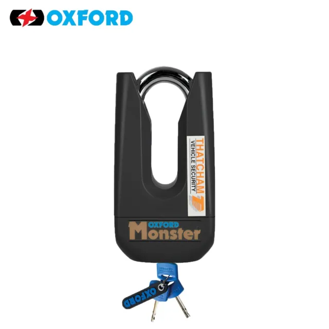 Oxford Motorcycle Monster Disc Lock Motorbike Brake Locks Security Black New