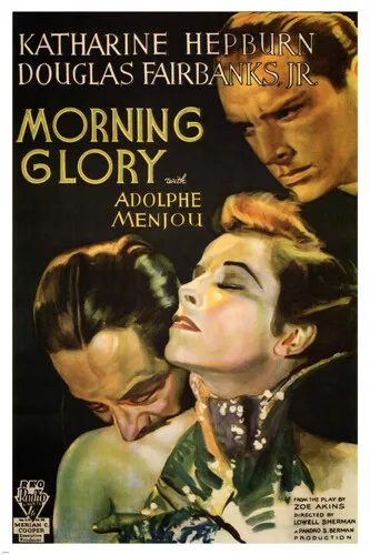 LOWELL SHERMAN'S morning glory MOVIE POSTER 1933 HEPBURN & FAIRBANKS 20x30