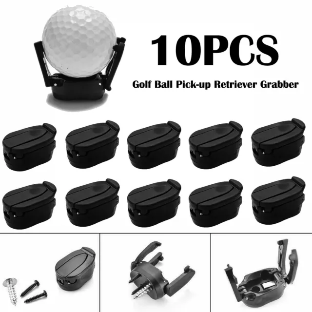 10Pcs Golf Ball Pick Up Saver Tool Claw Put On Putter Grip Retriever Grabber