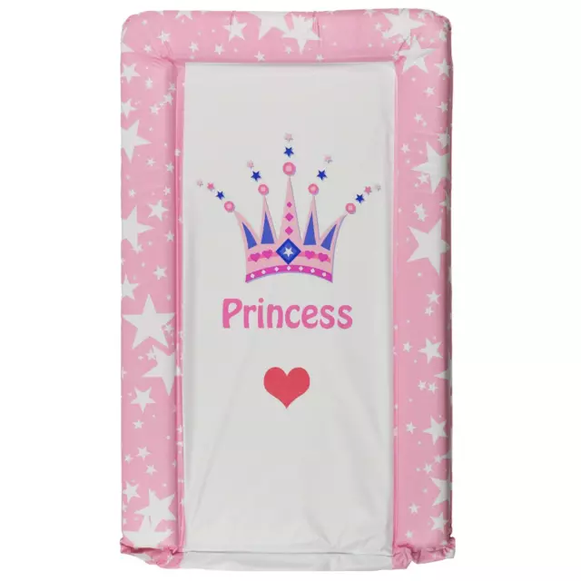 Baby Girl Pink Changing Mat Little Princess Crown Nappy Unit Waterproof Cover