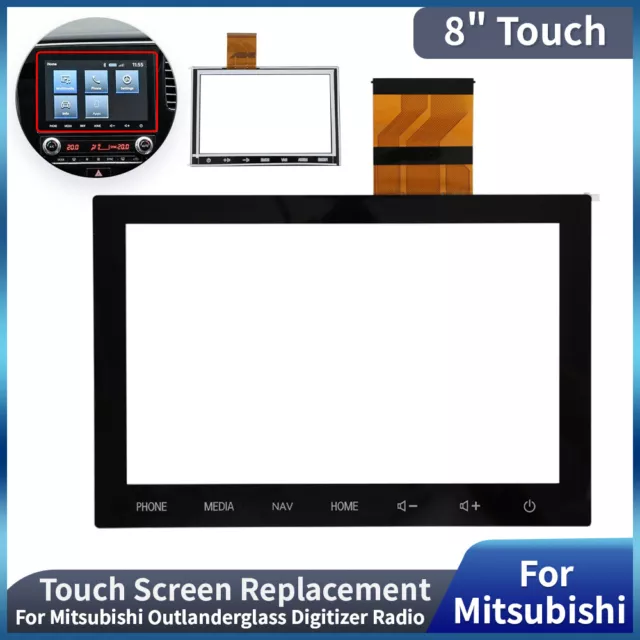 8" Touchscreen Digitizer für MITSUBISHI Outlander 2019-2022 MK3 SAT NAV Radio